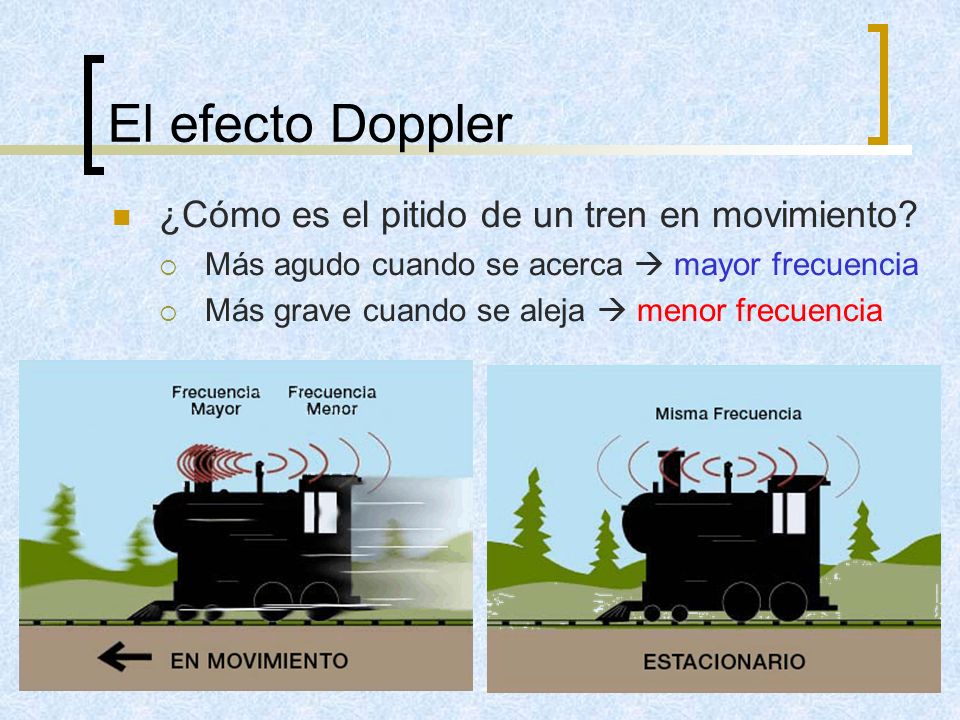 El efecto Doppler ¿Cómo es el pitido de un tren en movimiento