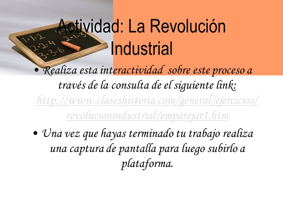 Actividad: La Revolución Industrial