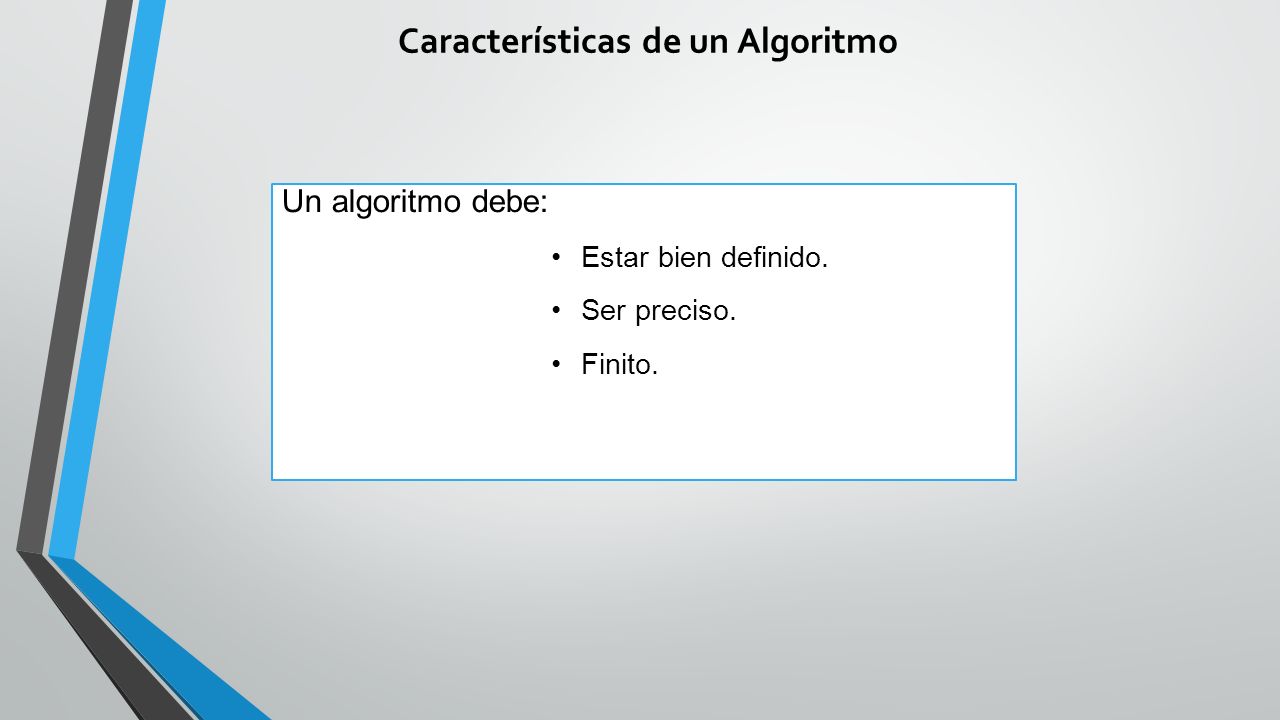 Características de un Algoritmo