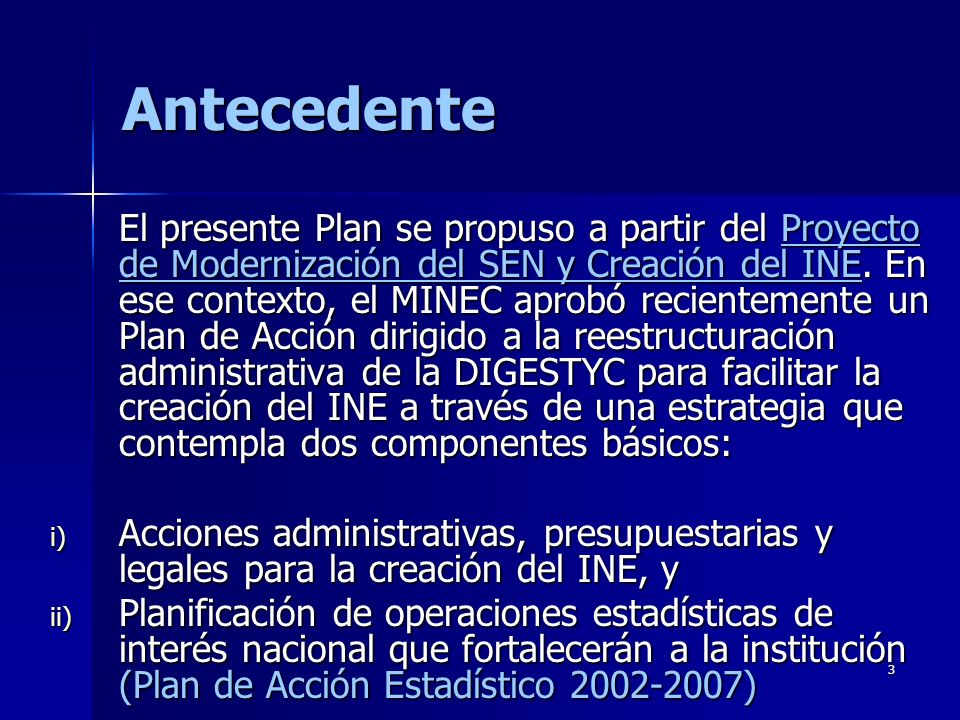 Antecedente