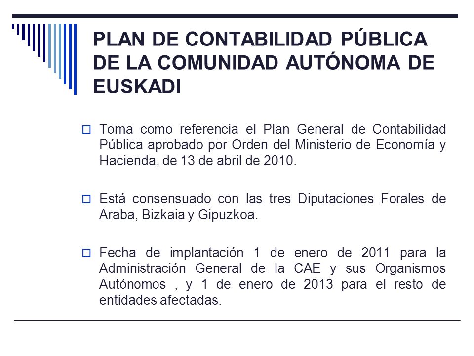 PLAN DE CONTABILIDAD PÚBLICA DE LA COMUNIDAD AUTÓNOMA DE EUSKADI