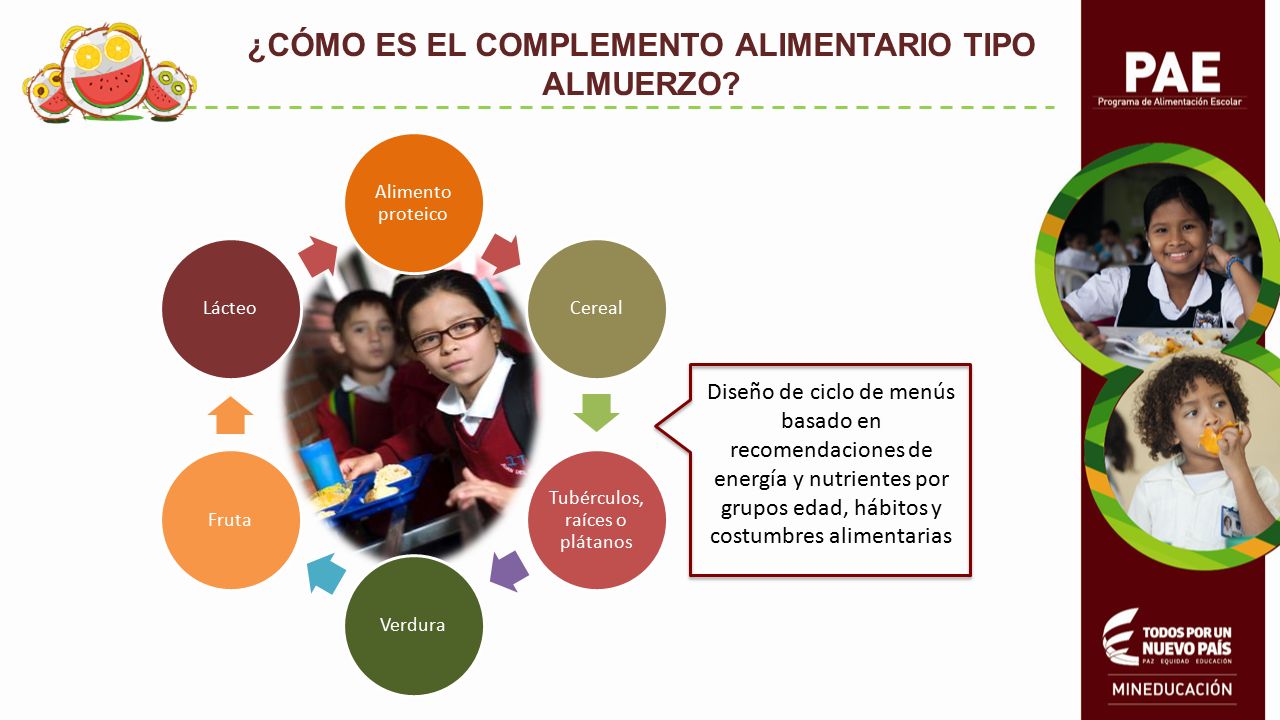 ¿CÓMO ES EL COMPLEMENTO ALIMENTARIO TIPO ALMUERZO