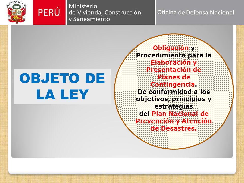 Obligación y Procedimiento para la Elaboración y Presentación de Planes de Contingencia.