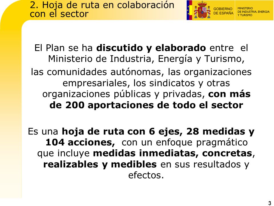 2. Hoja de ruta en colaboración con el sector