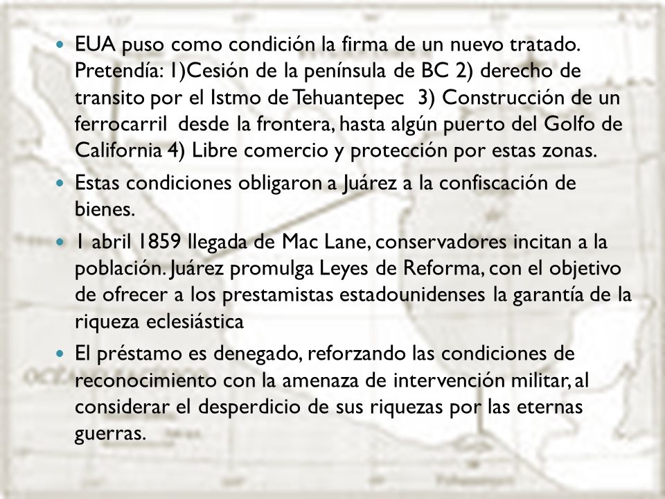 EUA puso como condición la firma de un nuevo tratado