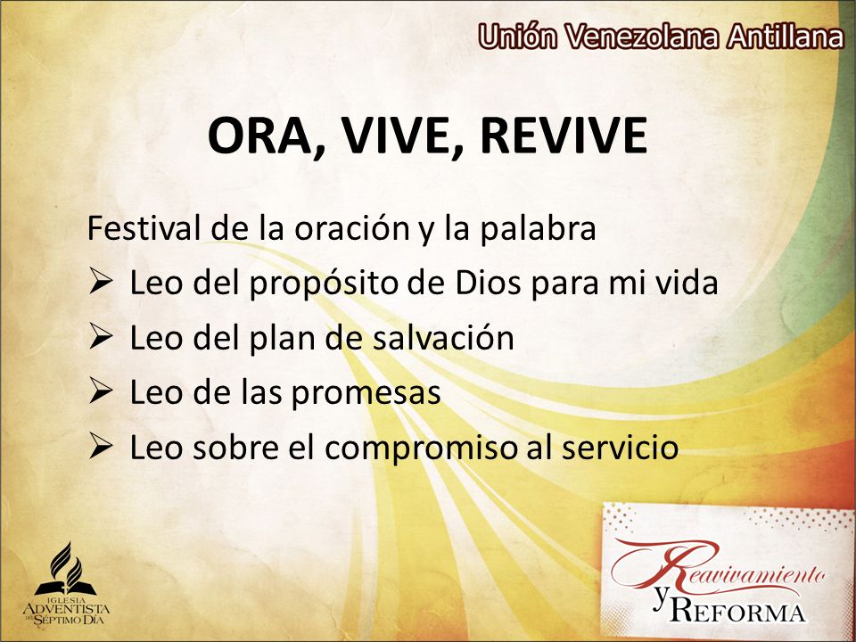 ORA, VIVE, REVIVE Festival de la oración y la palabra