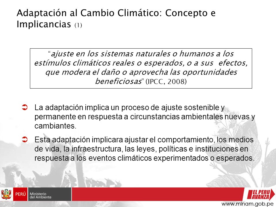 Adaptación al Cambio Climático: Concepto e Implicancias (1)