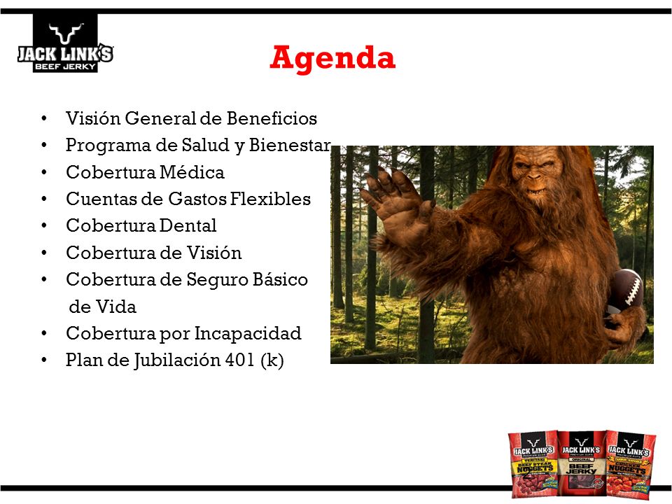 Agenda Visión General de Beneficios Programa de Salud y Bienestar