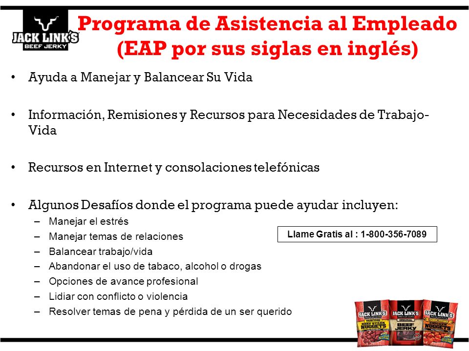 Programa de Asistencia al Empleado (EAP por sus siglas en inglés)