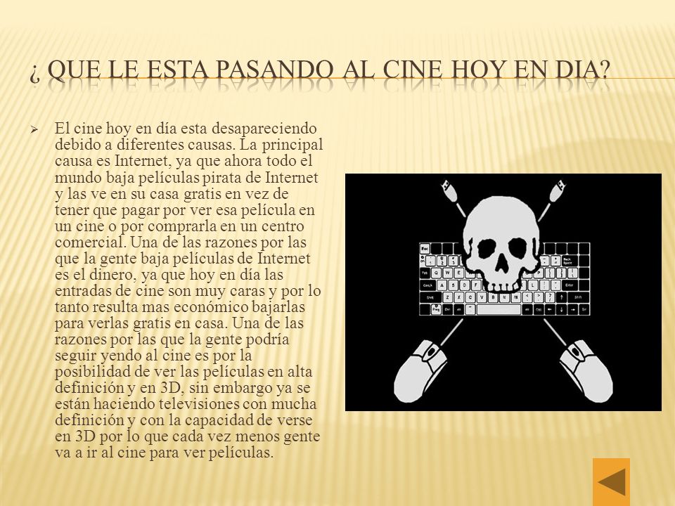 ¿ QUE LE ESTA PASANDO AL CINE HOY EN DIA