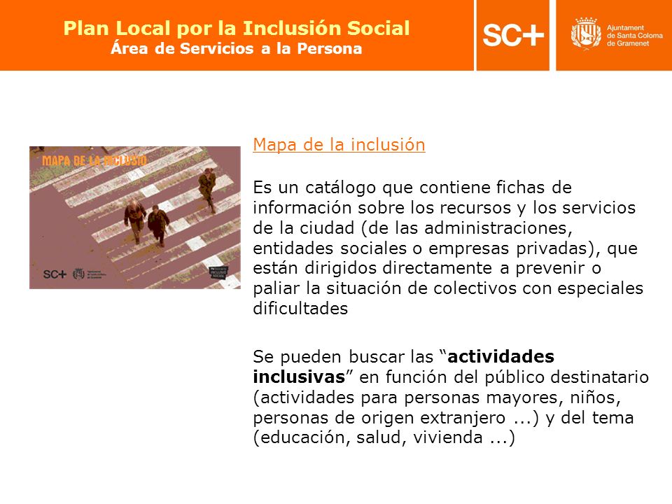 Plan Local por la Inclusión Social Área de Servicios a la Persona