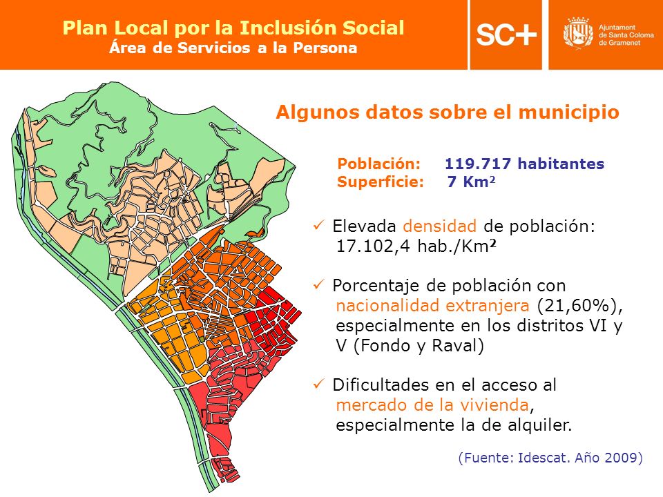 Plan Local por la Inclusión Social Área de Servicios a la Persona
