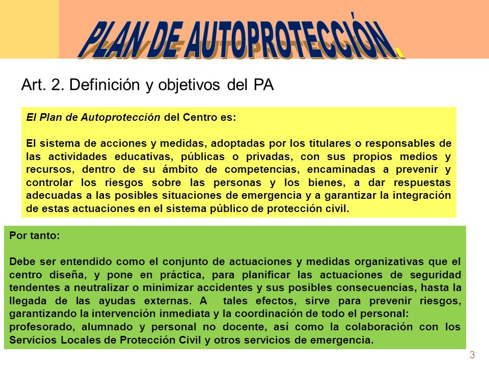 PLAN DE AUTOPROTECCIÓN.