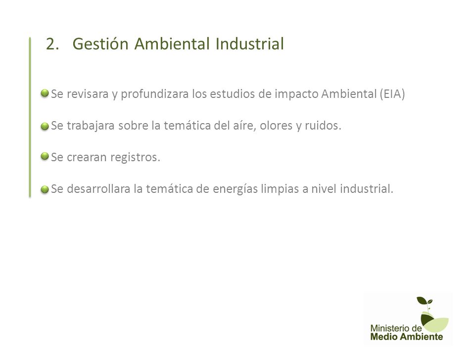 2. Gestión Ambiental Industrial