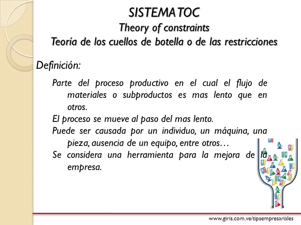 Teoría de los cuellos de botella o de las restricciones