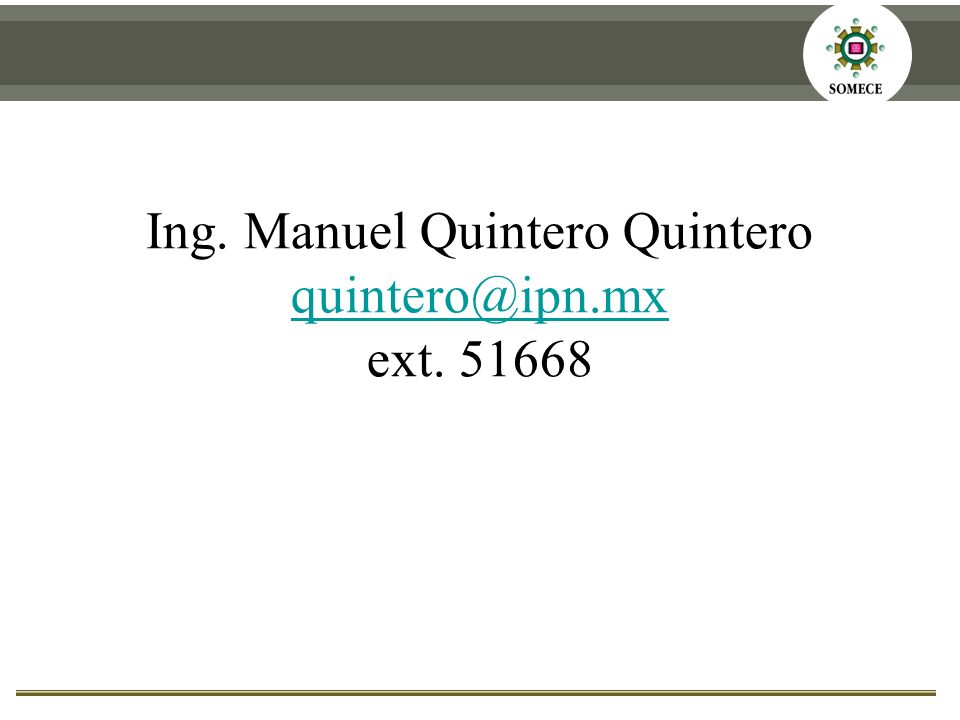 Ing. Manuel Quintero Quintero ext