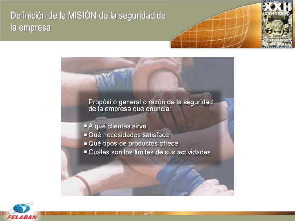Definición de la MISIÓN de la seguridad de la empresa