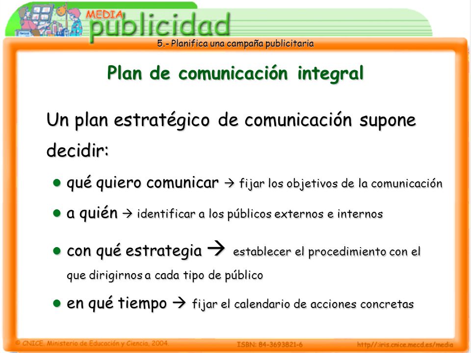 Plan de comunicación integral
