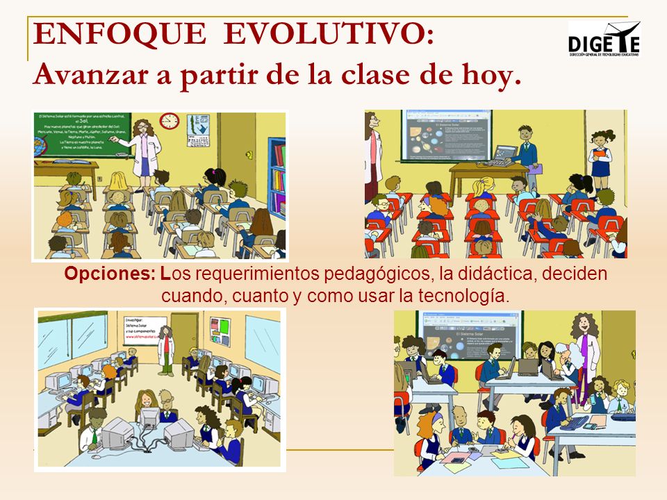 ENFOQUE EVOLUTIVO: Avanzar a partir de la clase de hoy.