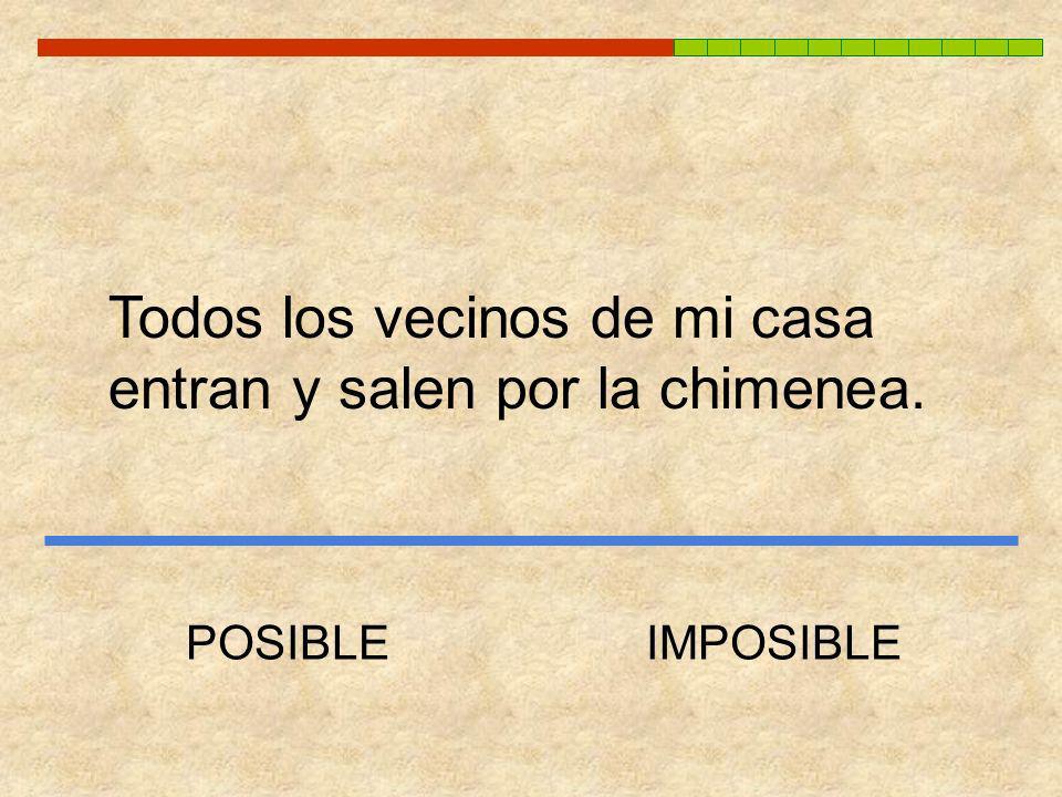 Todos los vecinos de mi casa entran y salen por la chimenea.