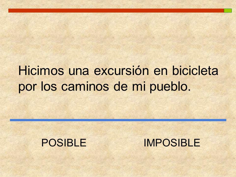 Hicimos una excursión en bicicleta por los caminos de mi pueblo.
