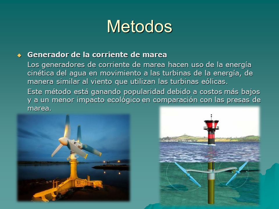 Metodos Generador de la corriente de marea