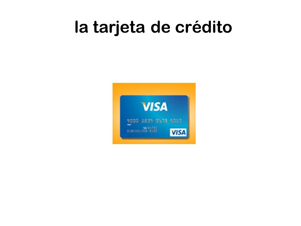 la tarjeta de crédito