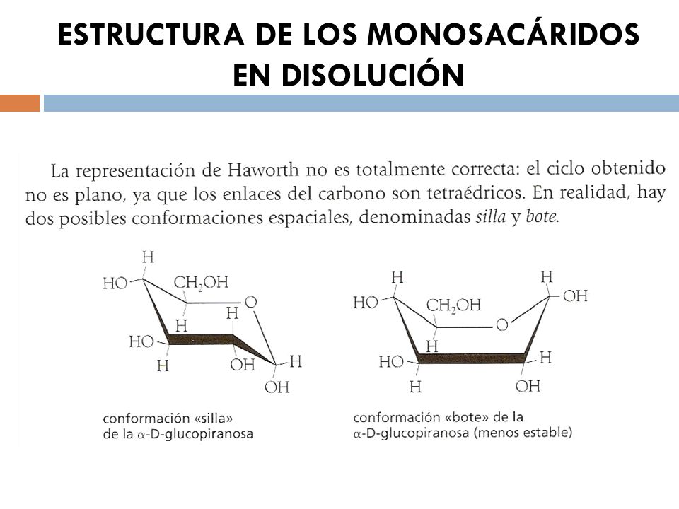 ESTRUCTURA DE LOS MONOSACÁRIDOS EN DISOLUCIÓN