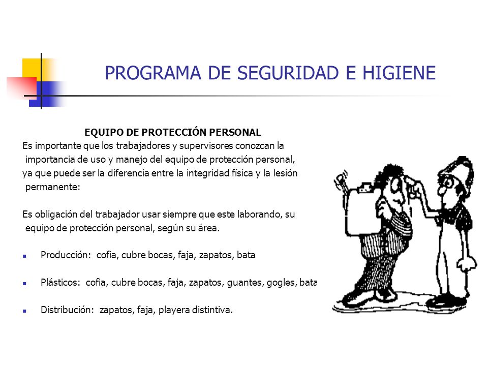 PROGRAMA DE SEGURIDAD E HIGIENE