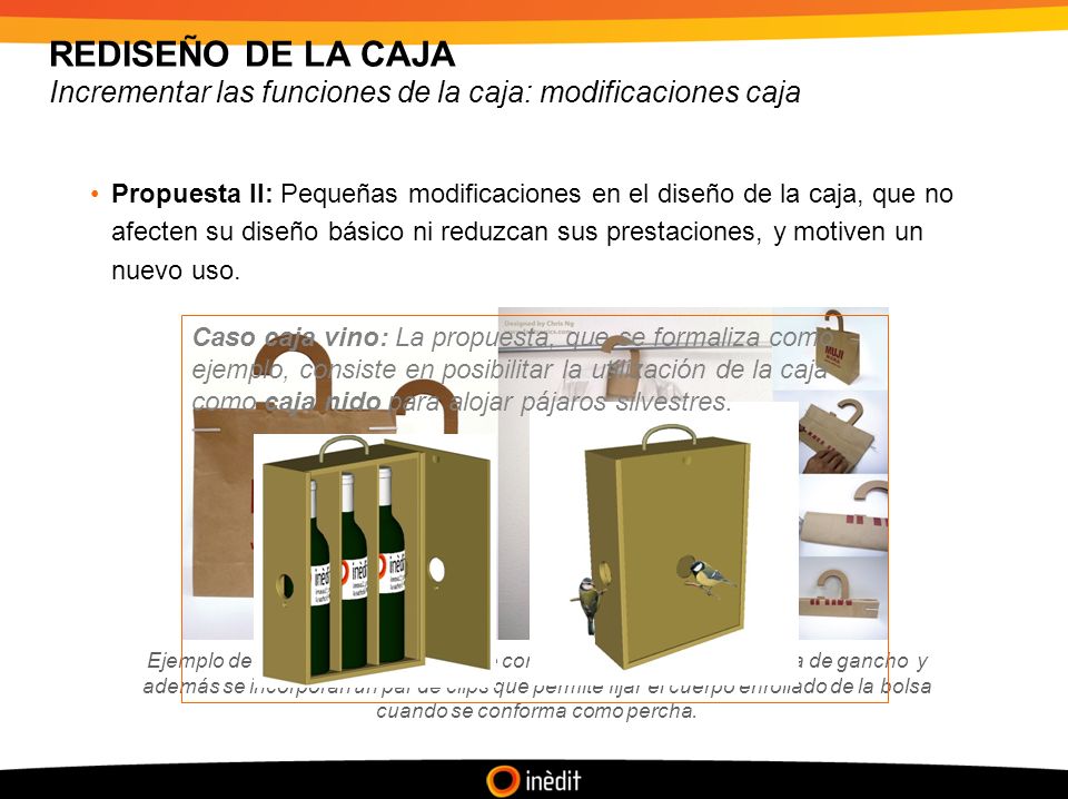 REDISEÑO DE LA CAJA Incrementar las funciones de la caja: modificaciones caja.