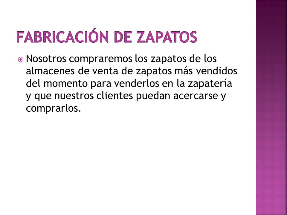 FABRICACIÓN DE ZAPATOS