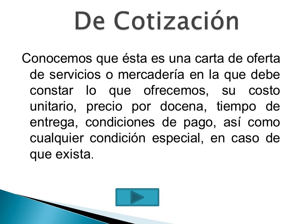 De Cotización