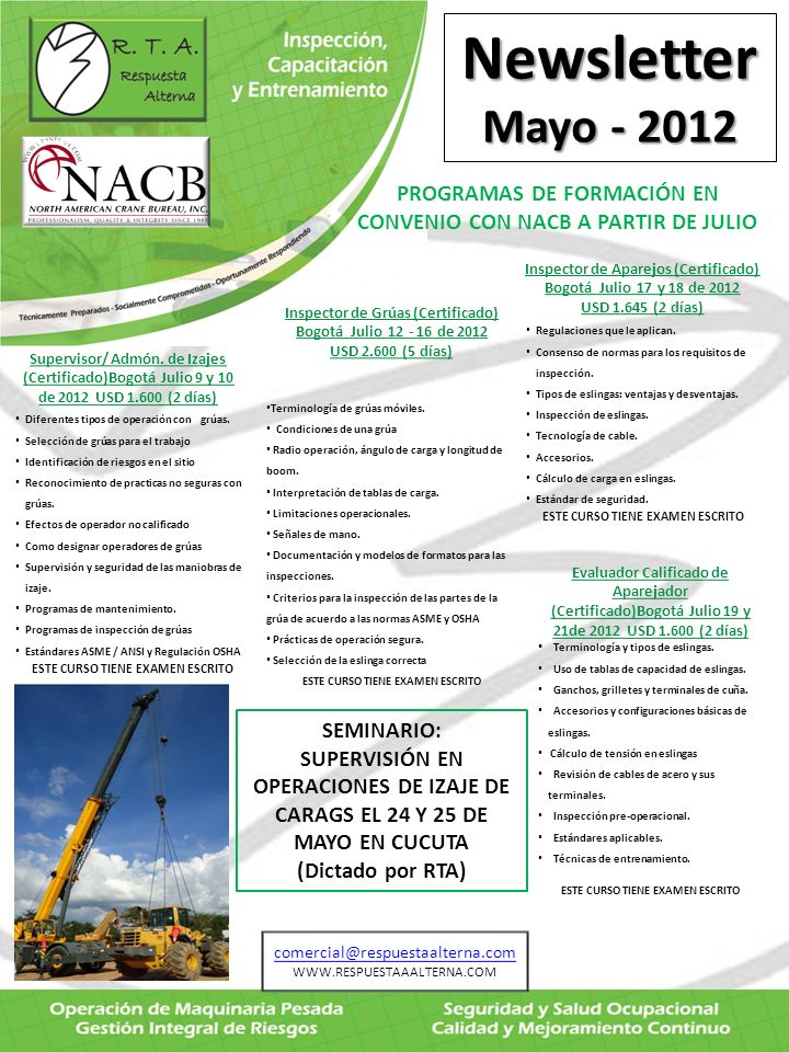 PROGRAMAS DE FORMACIÓN EN CONVENIO CON NACB A PARTIR DE JULIO