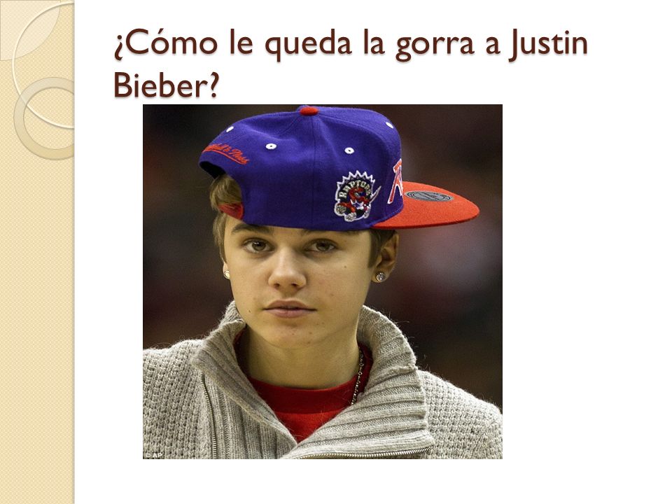 ¿Cómo le queda la gorra a Justin Bieber