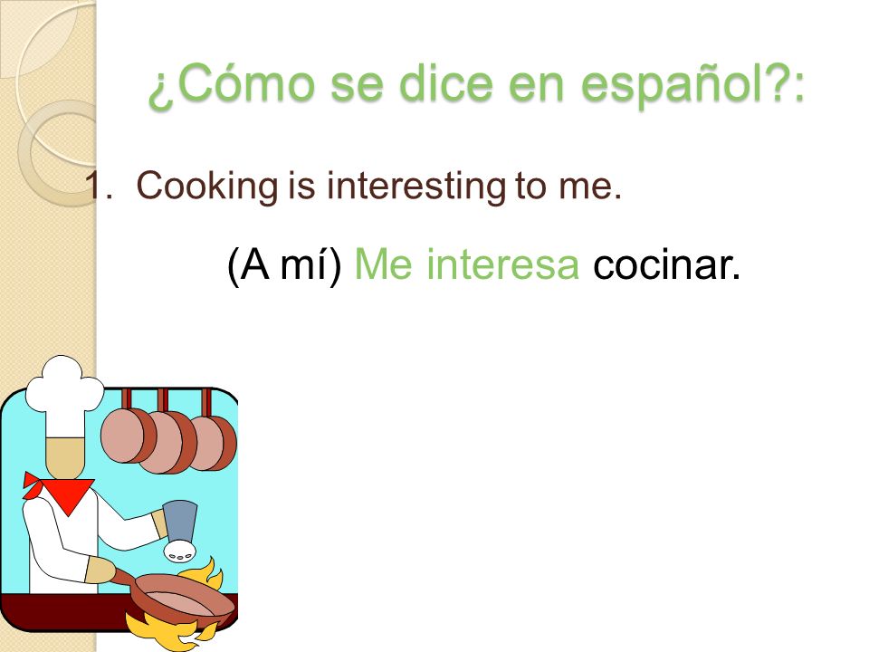 ¿Cómo se dice en español :