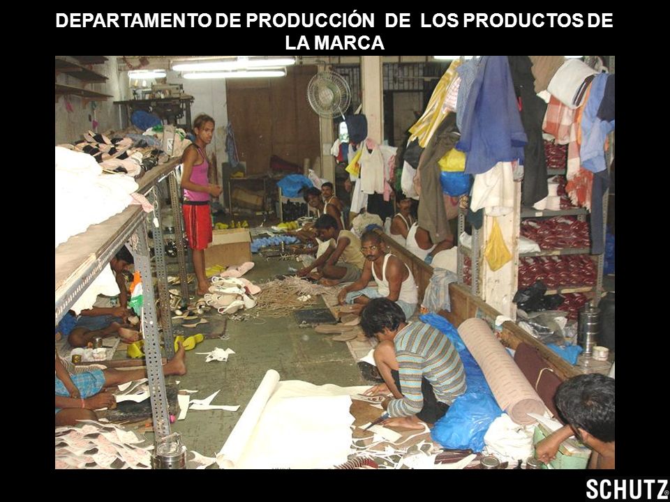 DEPARTAMENTO DE PRODUCCIÓN DE LOS PRODUCTOS DE LA MARCA