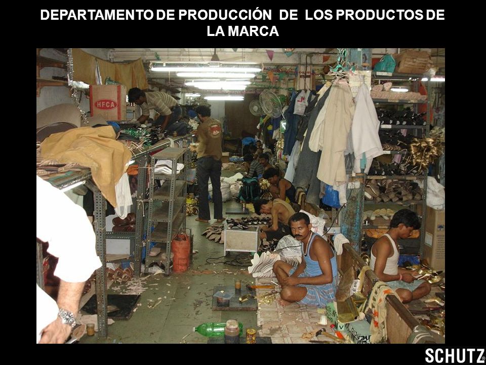 DEPARTAMENTO DE PRODUCCIÓN DE LOS PRODUCTOS DE LA MARCA