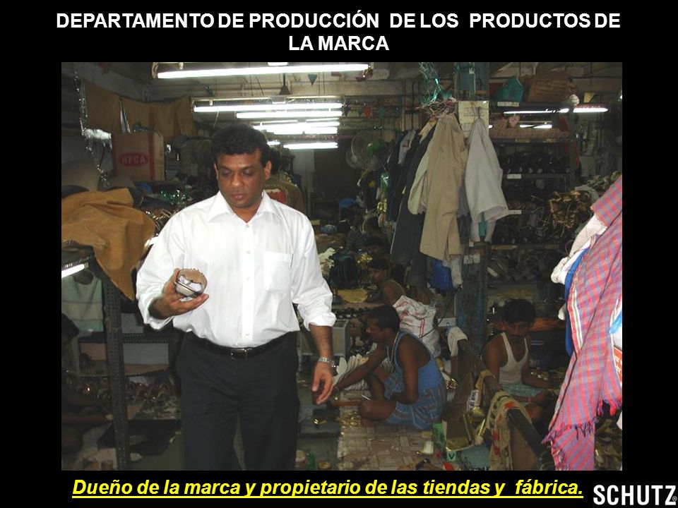 DEPARTAMENTO DE PRODUCCIÓN DE LOS PRODUCTOS DE LA MARCA