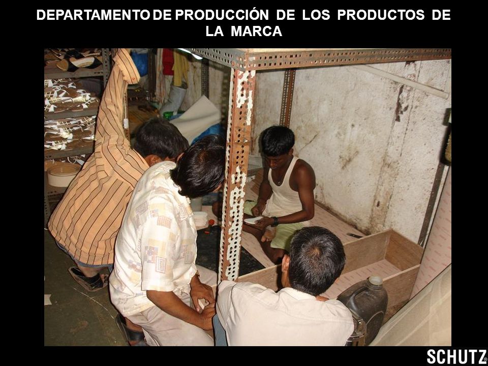 DEPARTAMENTO DE PRODUCCIÓN DE LOS PRODUCTOS DE LA MARCA