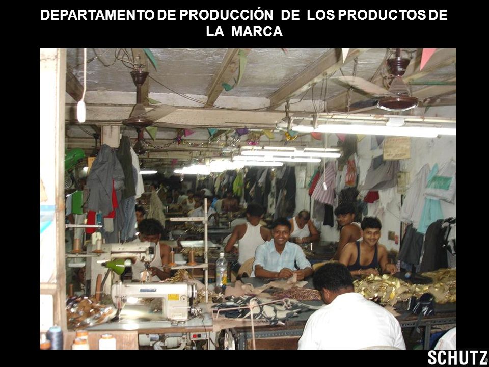 DEPARTAMENTO DE PRODUCCIÓN DE LOS PRODUCTOS DE LA MARCA