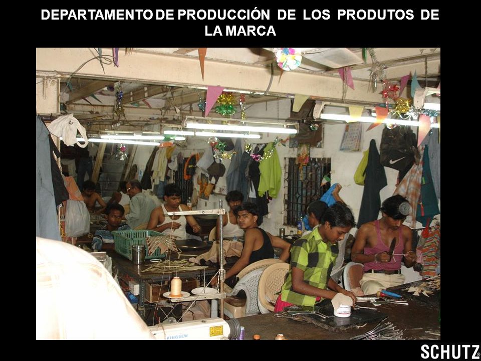 DEPARTAMENTO DE PRODUCCIÓN DE LOS PRODUTOS DE LA MARCA