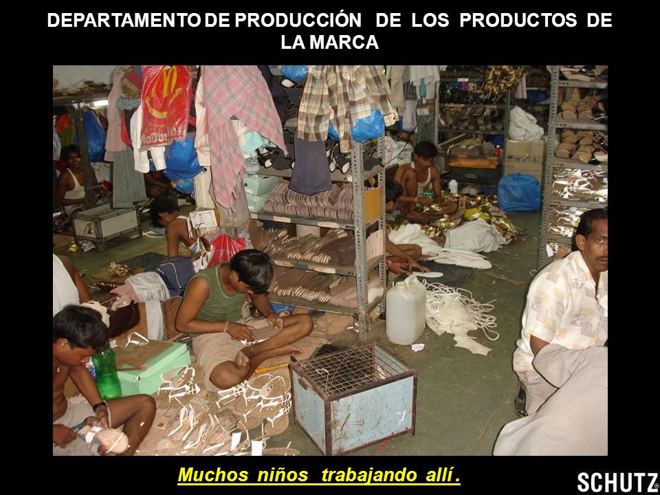 DEPARTAMENTO DE PRODUCCIÓN DE LOS PRODUCTOS DE LA MARCA
