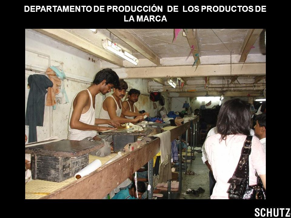 DEPARTAMENTO DE PRODUCCIÓN DE LOS PRODUCTOS DE LA MARCA
