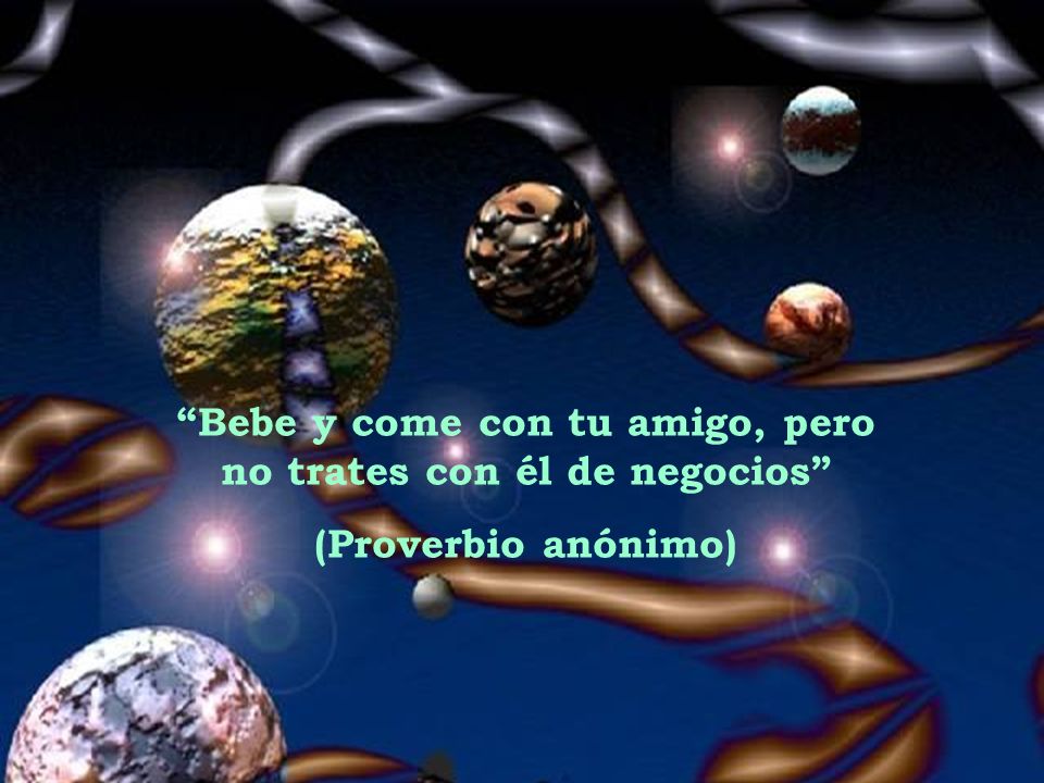 Bebe y come con tu amigo, pero no trates con él de negocios