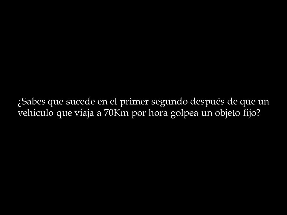 ¿Sabes que sucede en el primer segundo después de que un