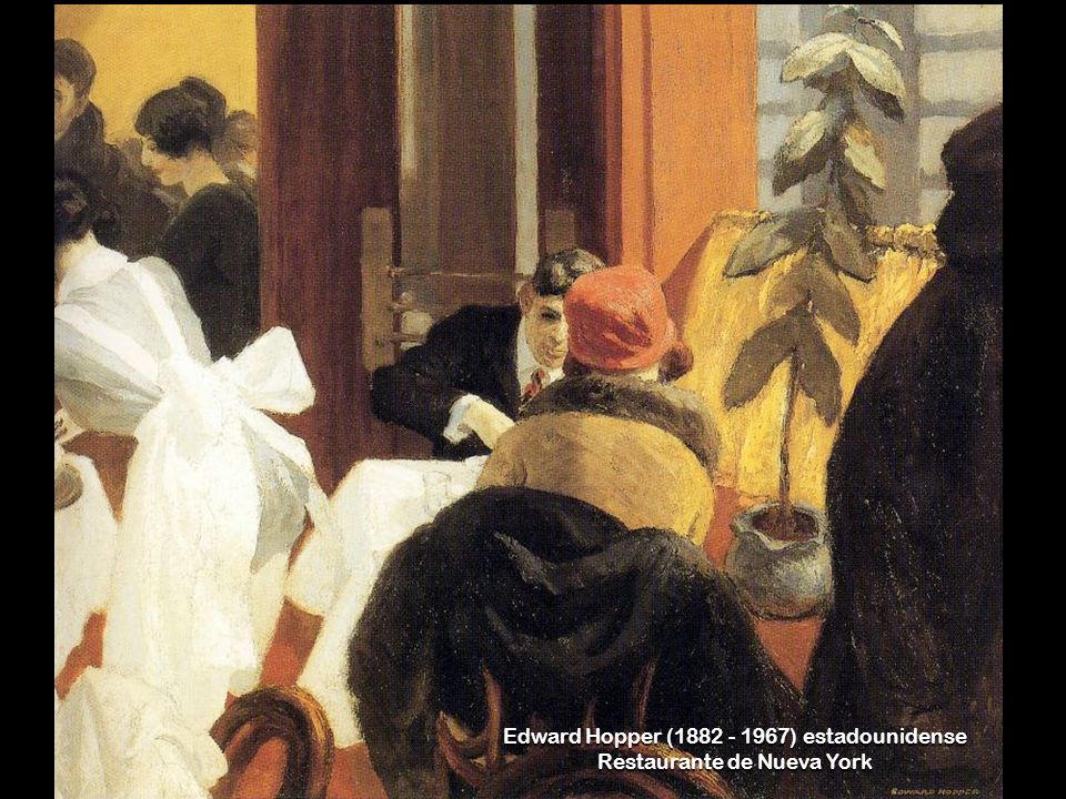 Edward Hopper ( ) estadounidense Restaurante de Nueva York