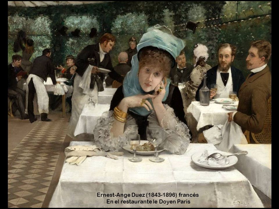 Ernest-Ange Duez ( ) francés En el restaurante le Doyen Paris