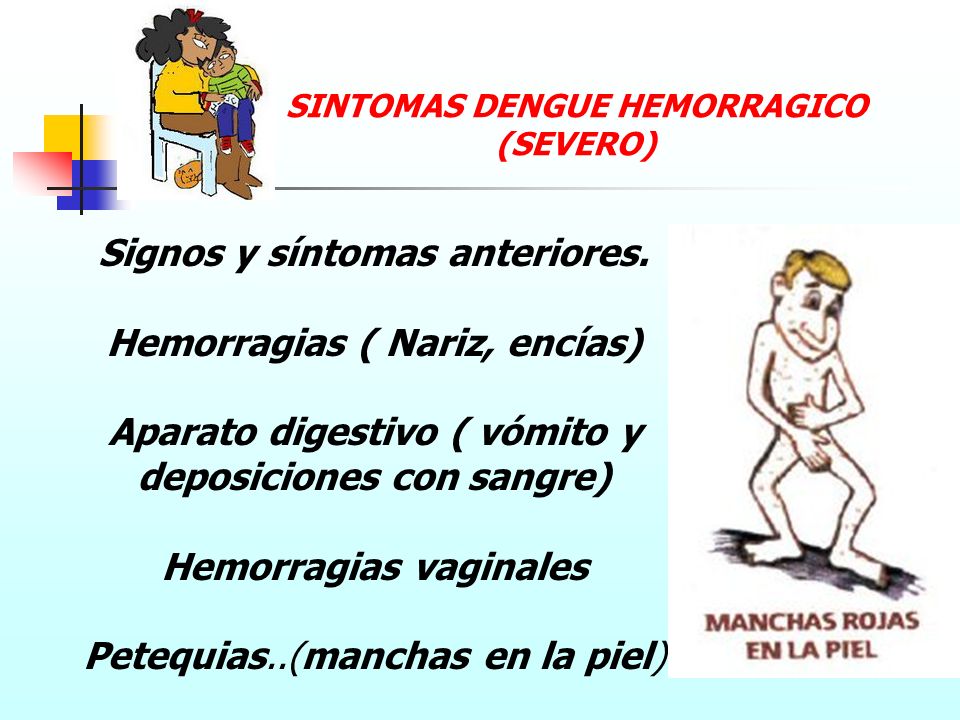 Signos y síntomas anteriores. Hemorragias ( Nariz, encías)