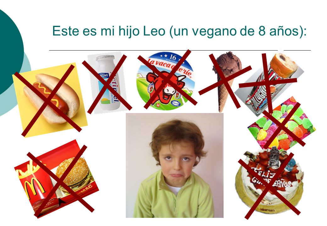 Este es mi hijo Leo (un vegano de 8 años):