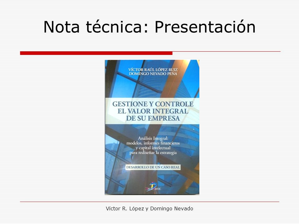 Nota técnica: Presentación